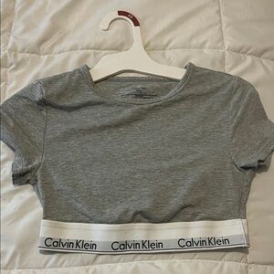 Calvin Klein Heather Gray Short Sleeve Tee